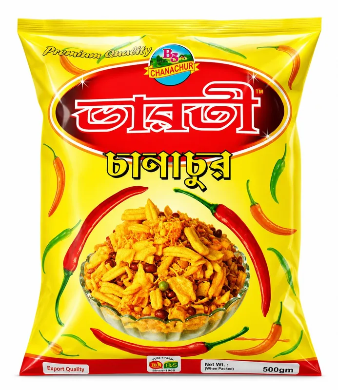 Bharatee Salty Chanachur – 450 Gms | Crunchy Besan, Chana Dal & Peanut Mixture thumbnail 2